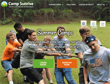 Tablet Screenshot of campsunrise.com